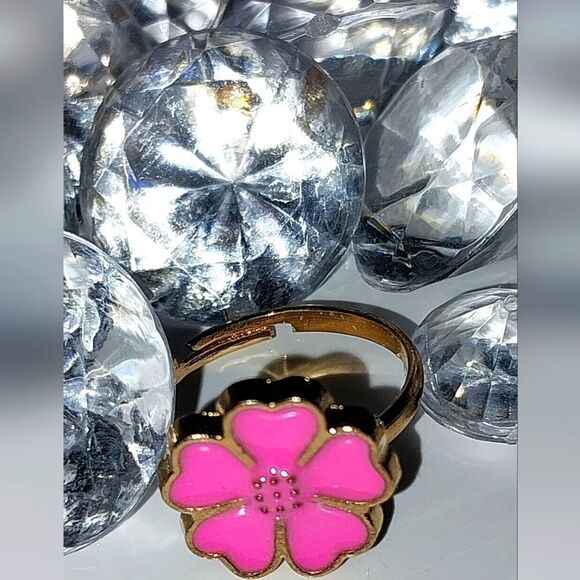 Super cute girls jeweled adjustable ring - Picture 5 of 6